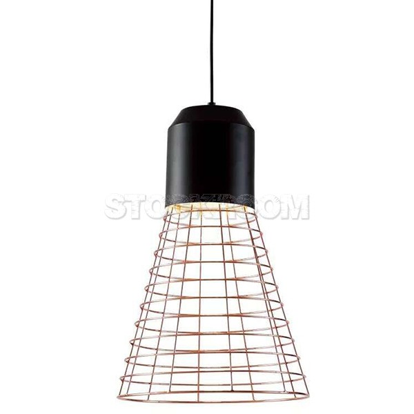 Harland Style Pendant Lamp - Tall - Front Side