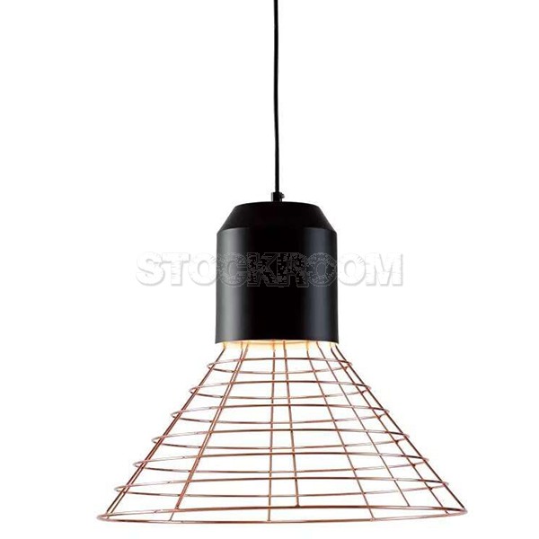 Harland Style Pendant Lamp - Wide - Front Side