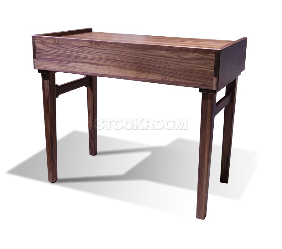 Haven Solid Walnut Desk with Drawers