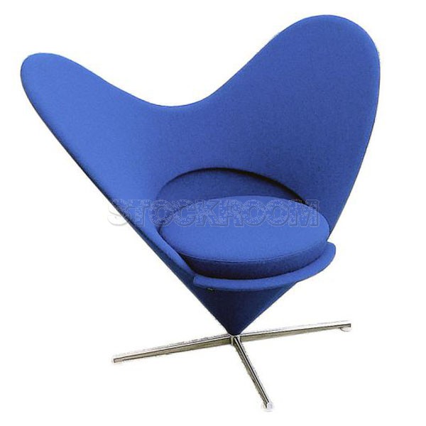 Verner Panton Style Heart Cone Chair