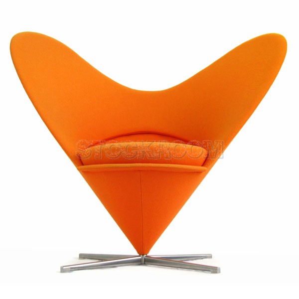 Verner Panton Style Heart Cone Chair