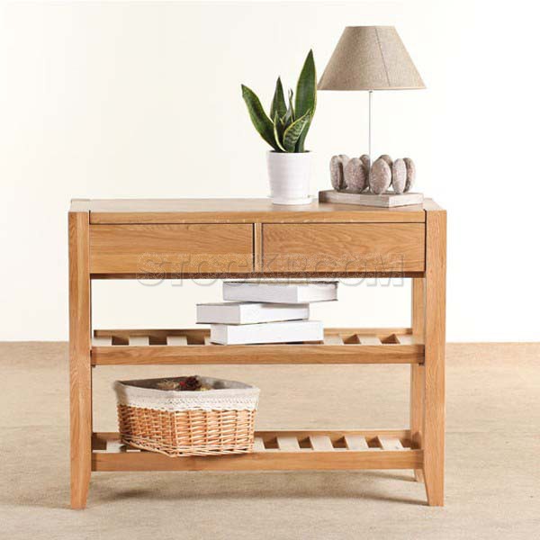 Helord Solid Oak Wood Cabinet