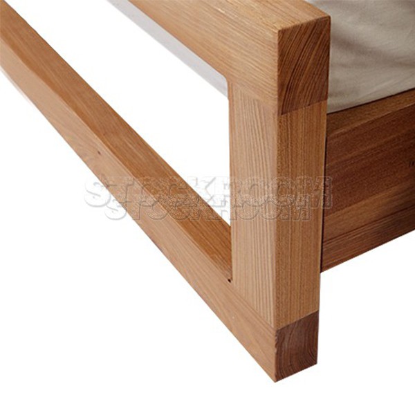 Henderson Solid Oak Wood Bed Frame