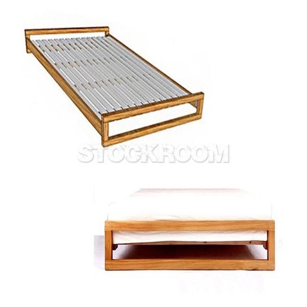 Henderson solid Oak Wood Bed Frame - single