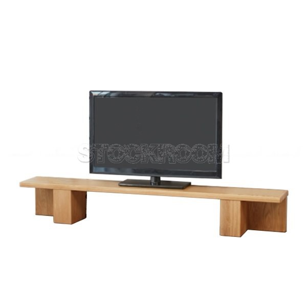 Henning Minimalist Solid Oak Tv Cabinet and Media Unit - More Sizes