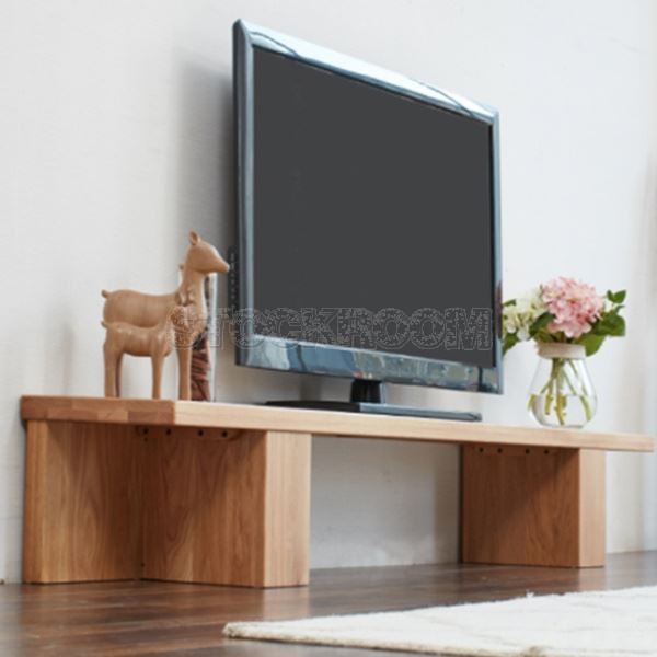 Henning Minimalist Solid Oak Tv Cabinet and Media Unit - More Sizes