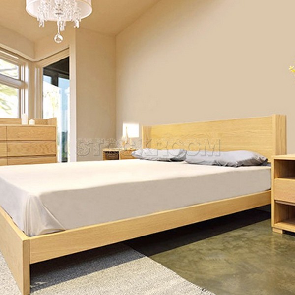 Herman Solid Oak Wood Bed Frame