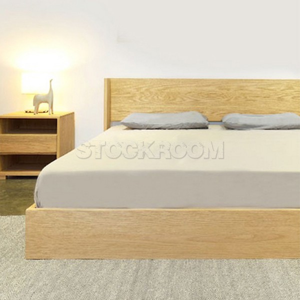 Herman Solid Oak Wood Bed Frame