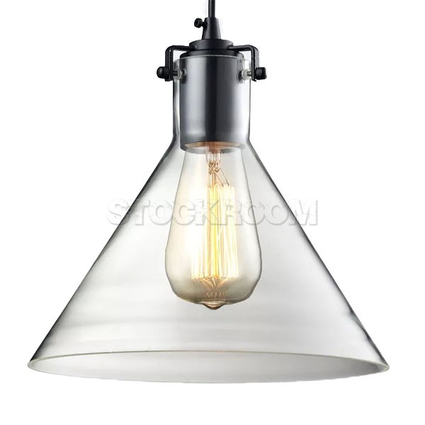 Hermel Industrial Loft Glass Pendant Lamp