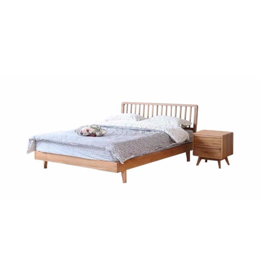 Hova Solid Oak Wood Bed Frame