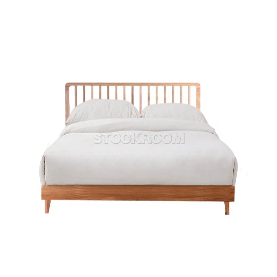 Hova Solid Oak Wood Bed Frame