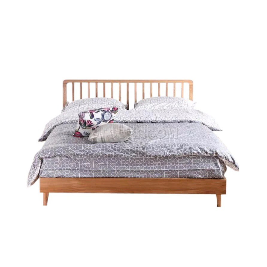 Hova Solid Oak Wood Bed Frame