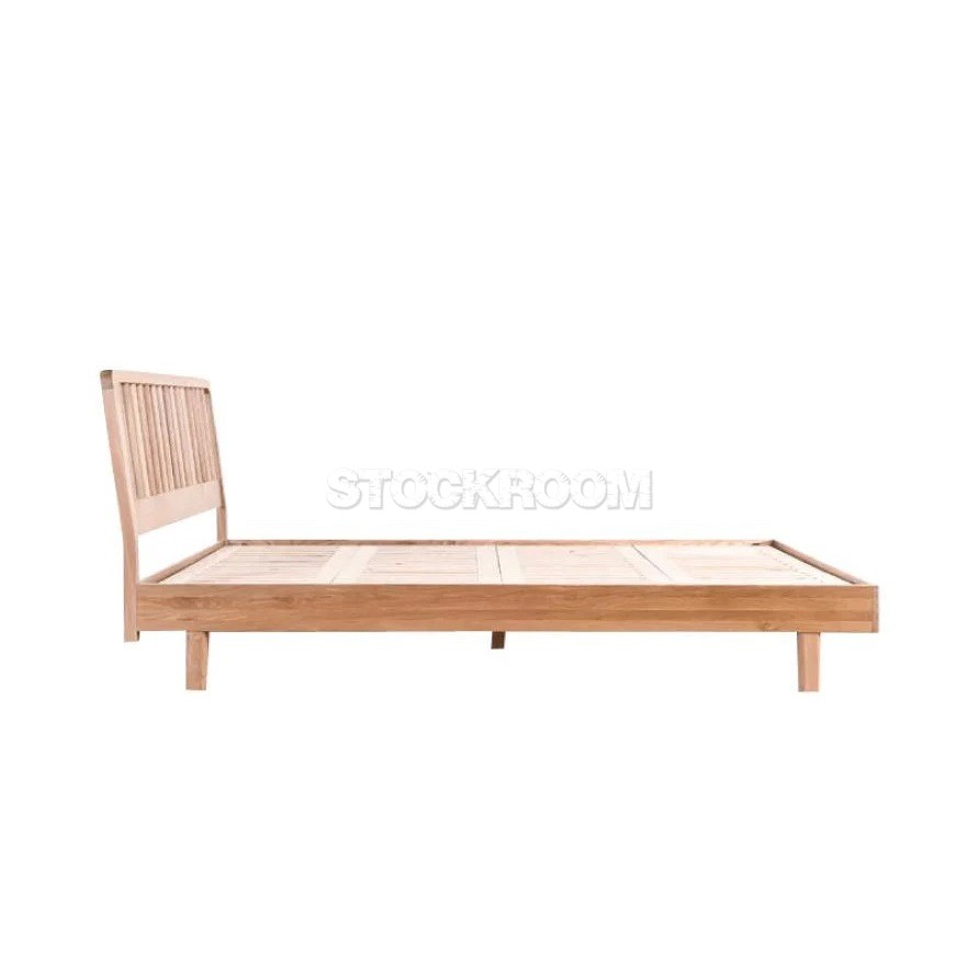 Hova Solid Oak Wood Bed Frame