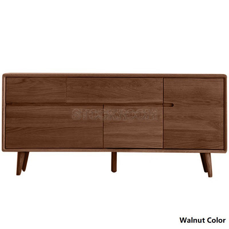 Hudson Solid Oak Wood Sideboard
