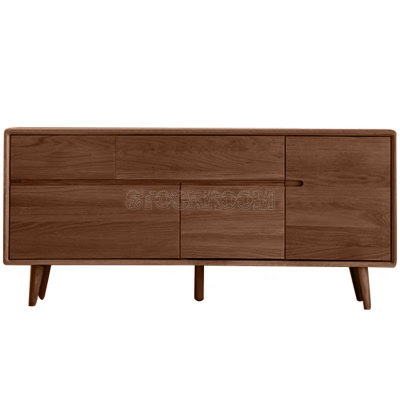 Hudson Solid Oak Wood Sideboard