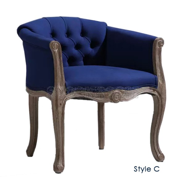 Baci Milano Style Armchair / Lounge Chair - Fabric