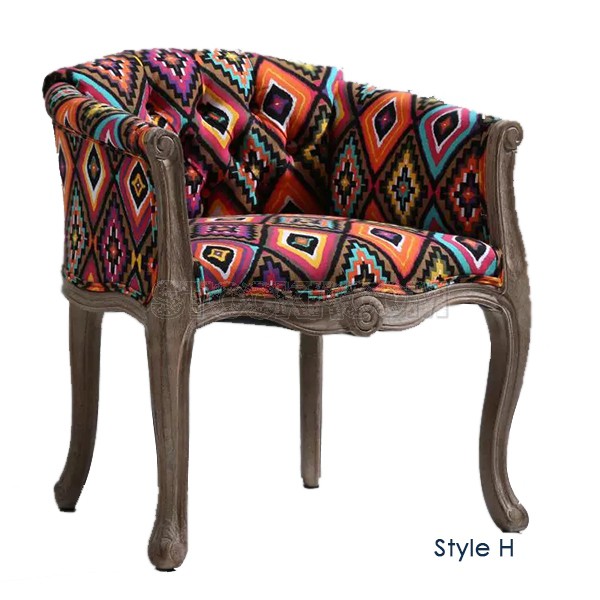 Baci Milano Style Armchair / Lounge Chair - Fabric