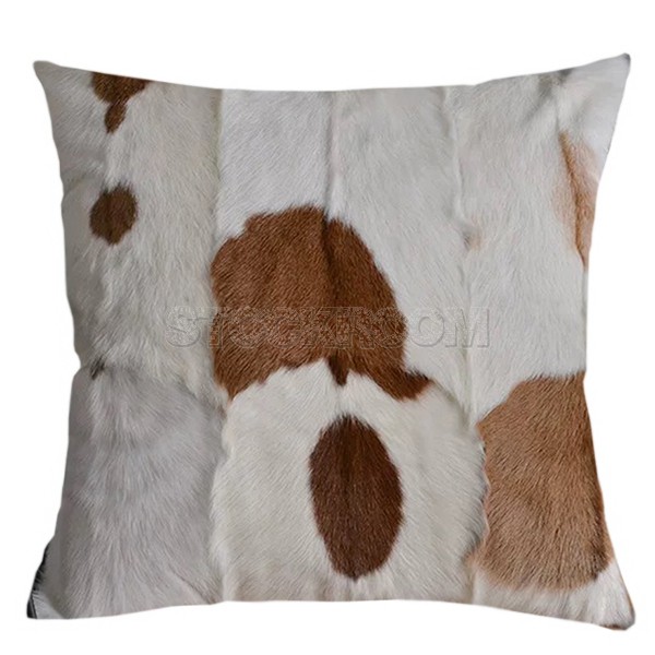 STOCKROOM Patchwork Natural Cowhide Cushion