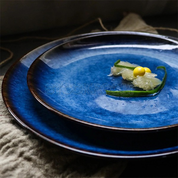 Abner Dinnerware In Blue Plate