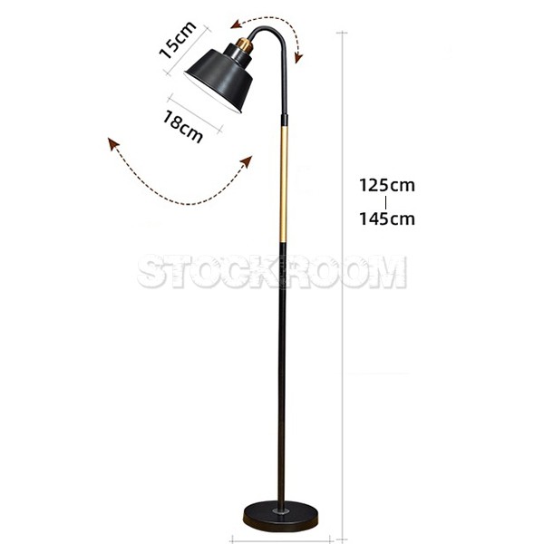 Austen Contemporary Nordic Style Floor Lamp / Reading Lamp