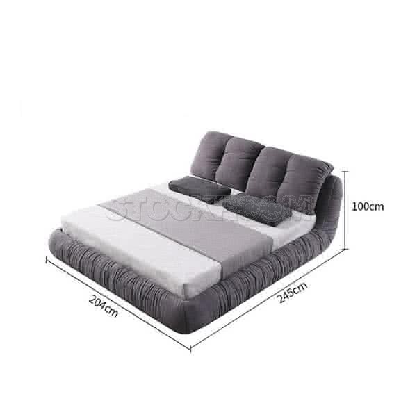 Wesleyan Fabric Upholstered Bed Frame