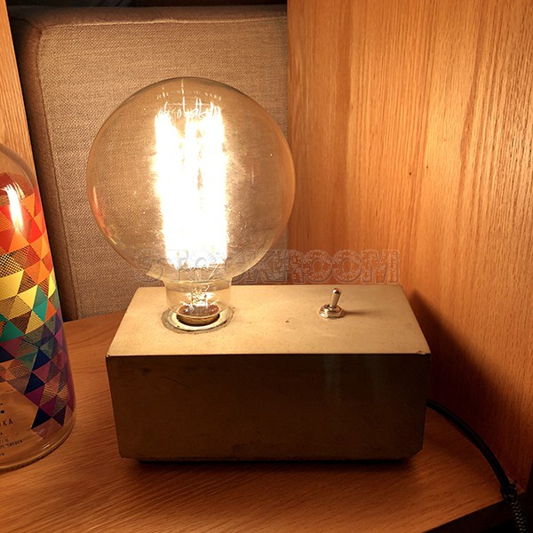 Concrete Style Table Lamp