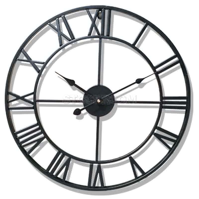 Loft Style Iron Wall Clock