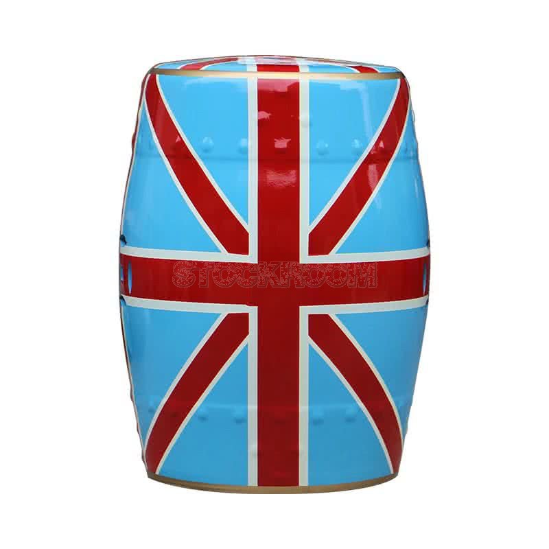 GRAND DRUM / STOOL - British Flag or other colors