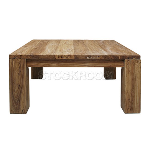 Azure Recycled Solid Elm Wood Coffee Table