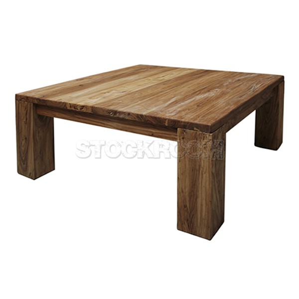 Azure Recycled Solid Elm Wood Coffee Table