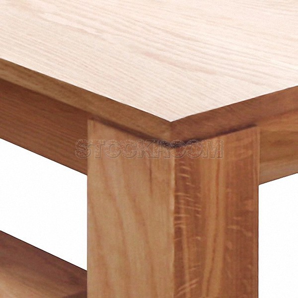 Jacob Slim Solid Oak Wood Dining Table