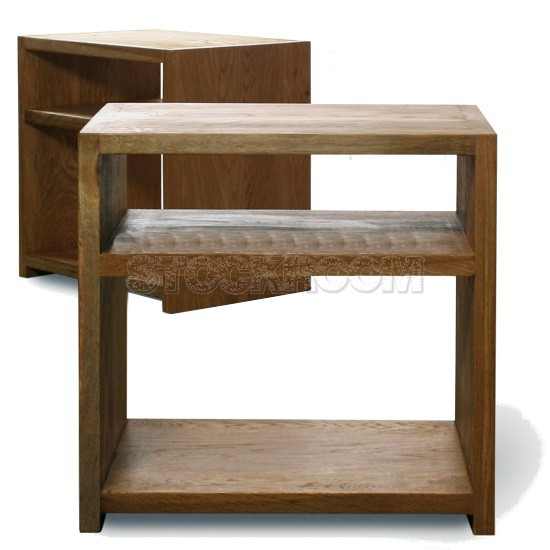 Jacob Solid Oak Wood Bedside Table