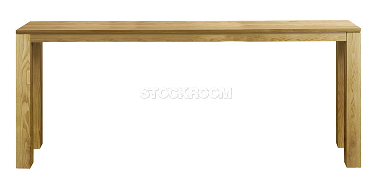 Jacob Solid Oak Wood Console Table