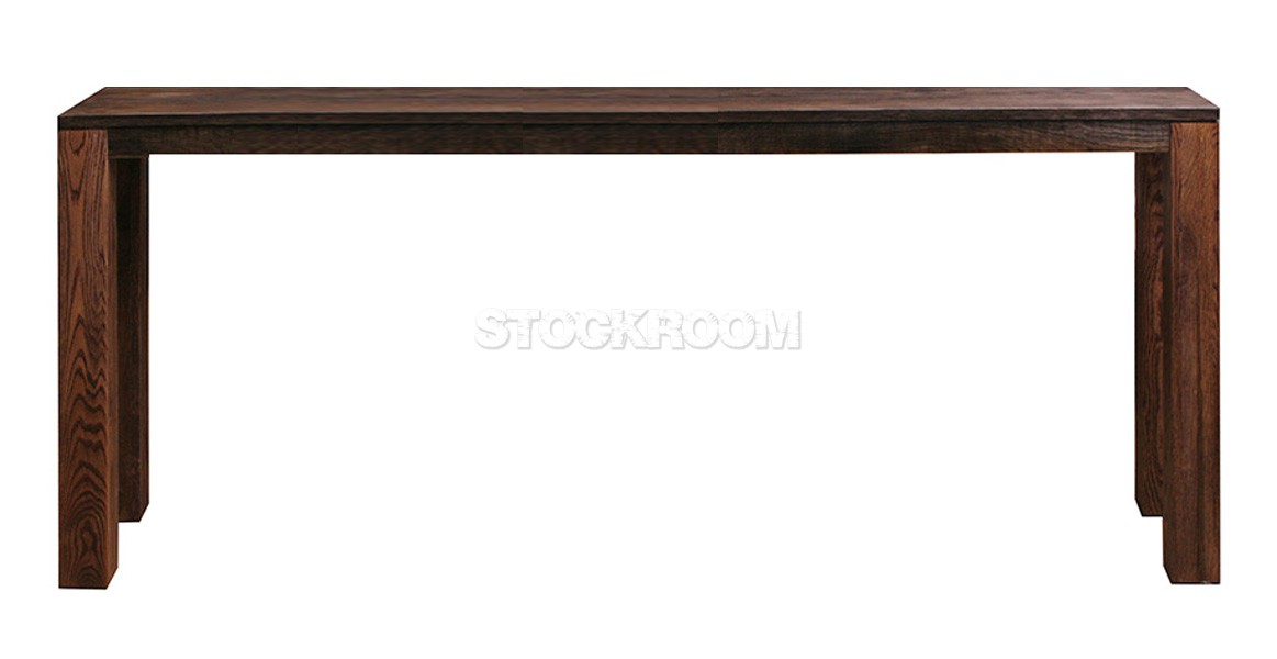 Jacob Solid Oak Wood Console Table