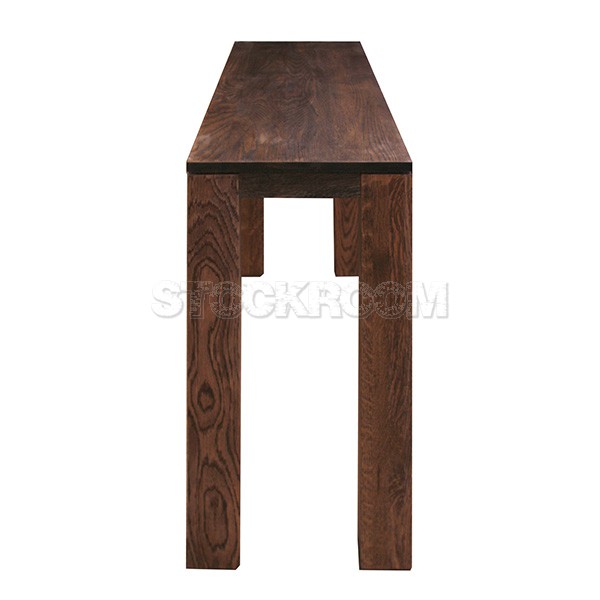 Jacob Solid Oak Wood Console Table
