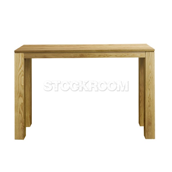 Jacob Solid Oak Wood Console Table