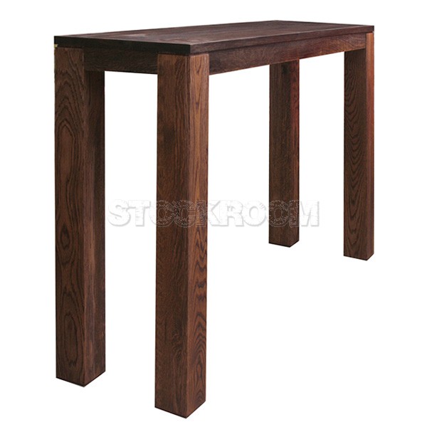 Jacob Solid Oak Wood Console Table