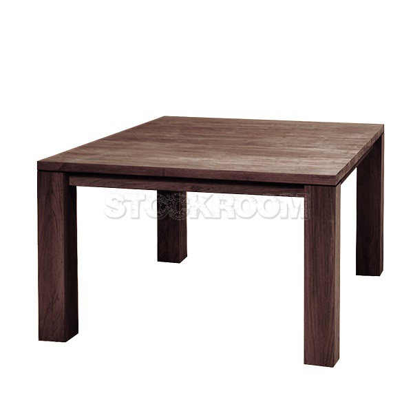 Jacob Solid Oak Wood Square Dining Table