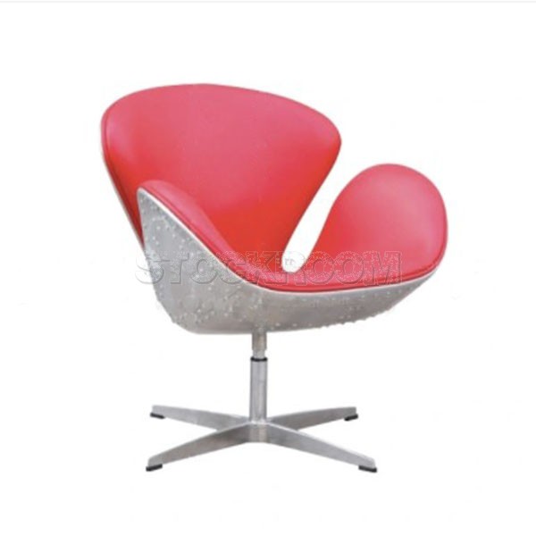 Jacobsen Style Aviator Leather Lobby Chair