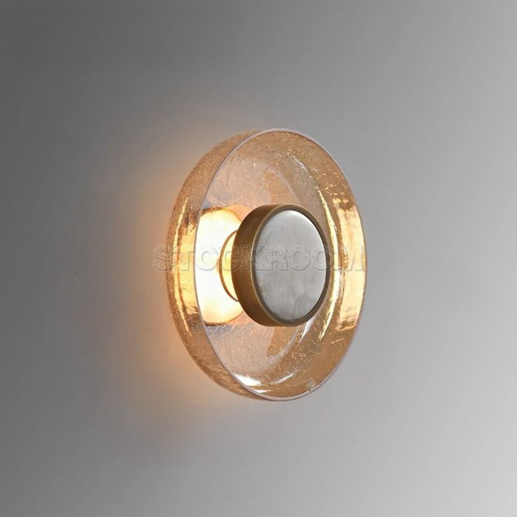 Jake Round Glass Wall Lamp