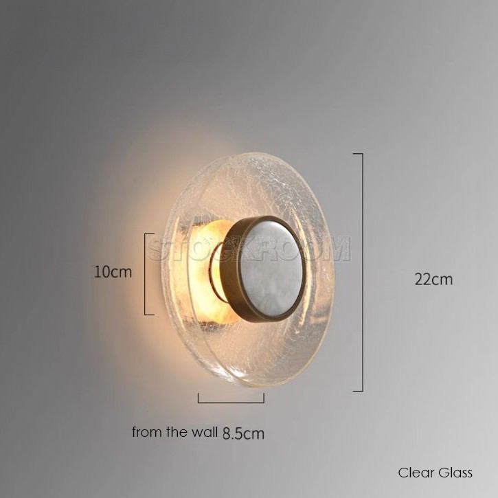 Jake Round Glass Wall Lamp
