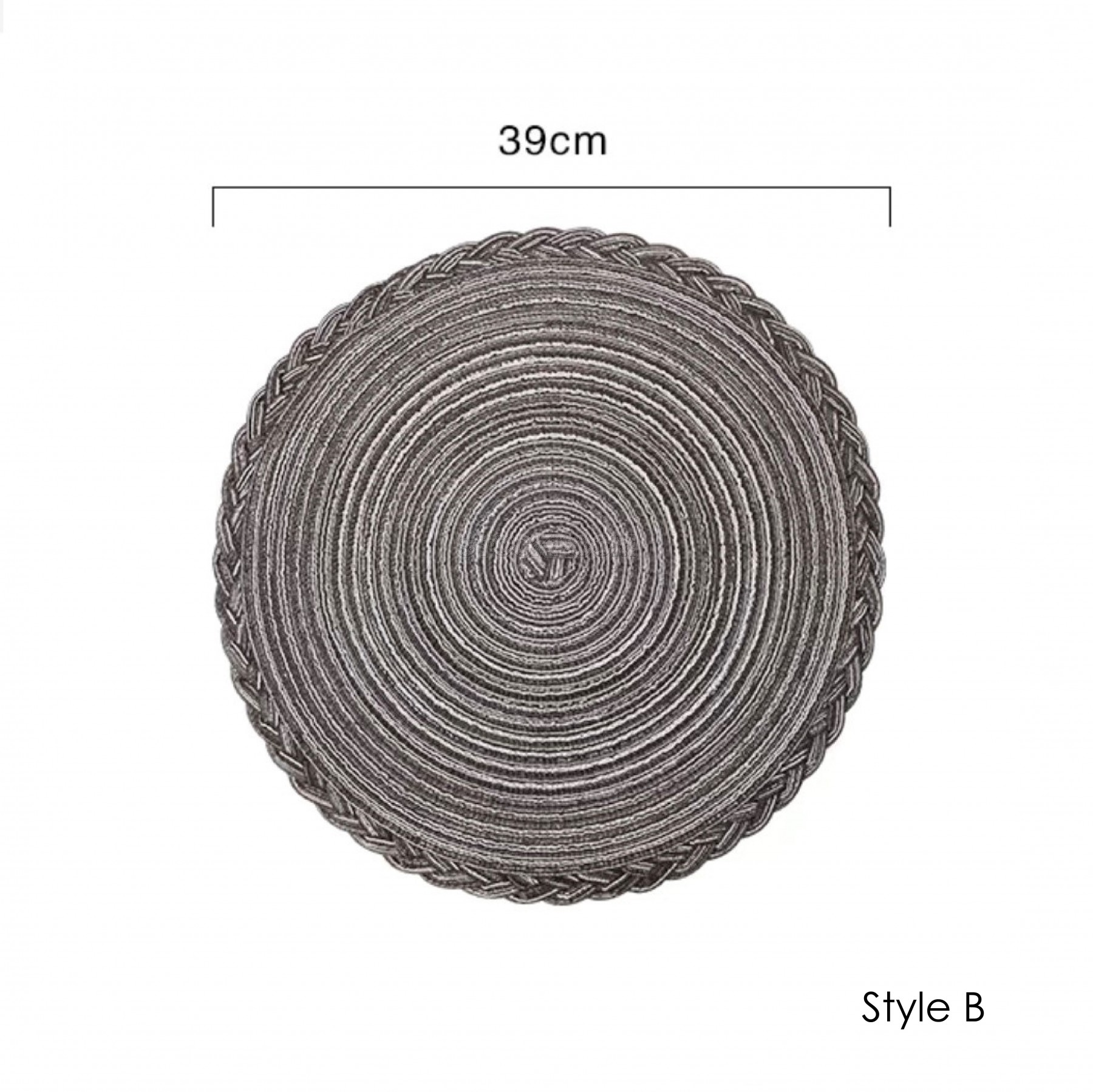 Contemporary Linen Round Dining Table Placemats