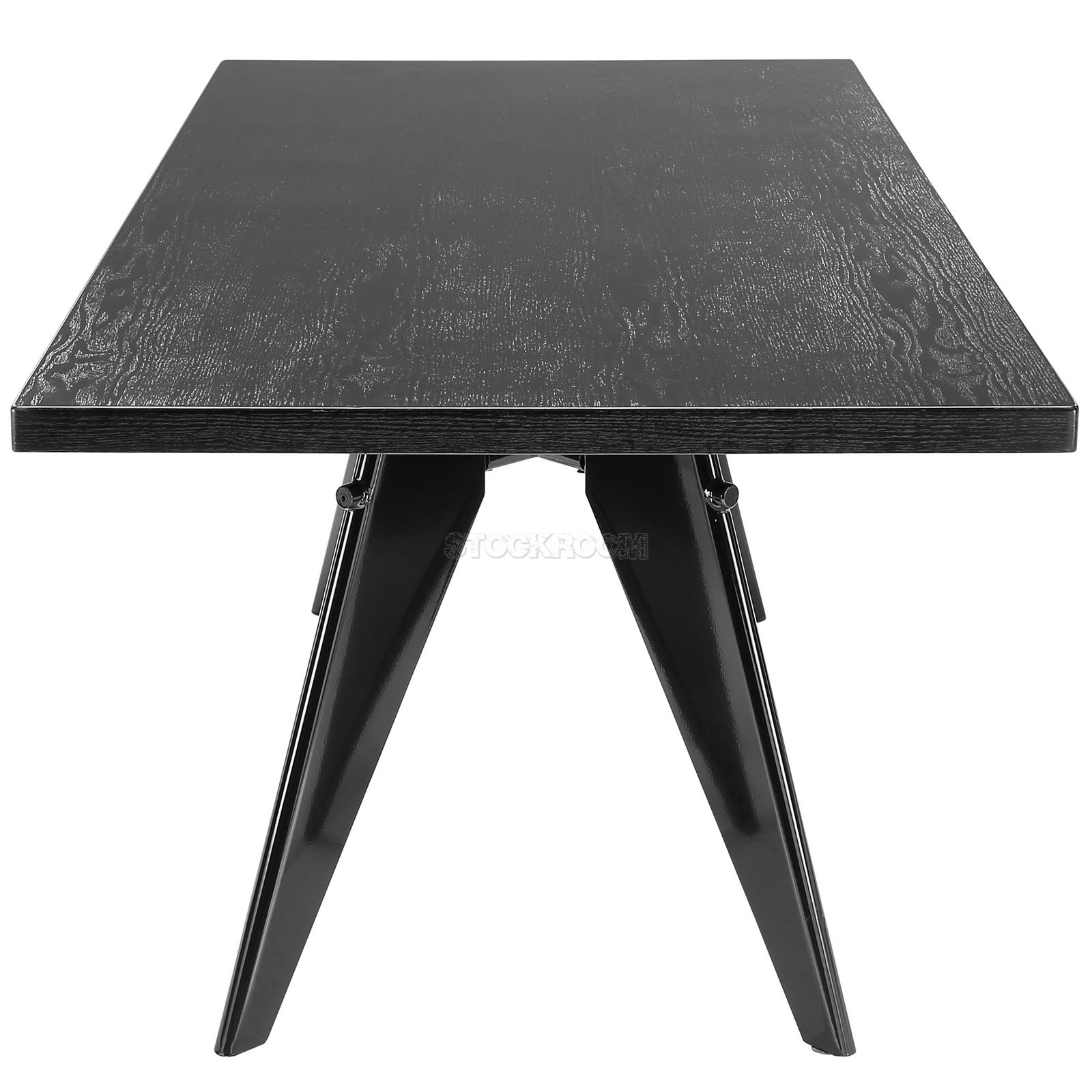 Jean Prouve Gueridon Em Style Dining Table - Black