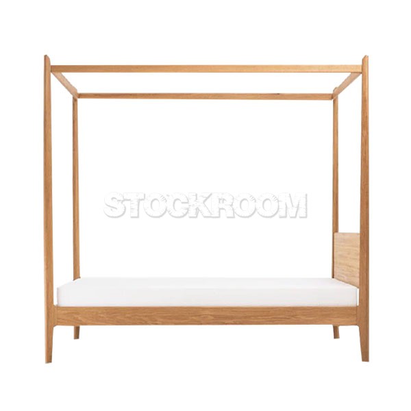 Jenson Solid Oak Wood Bed Frame