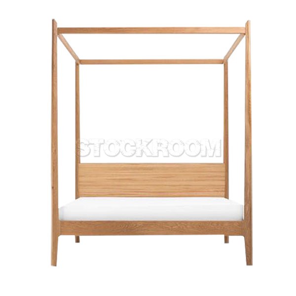 Jenson Solid Oak Wood Bed Frame