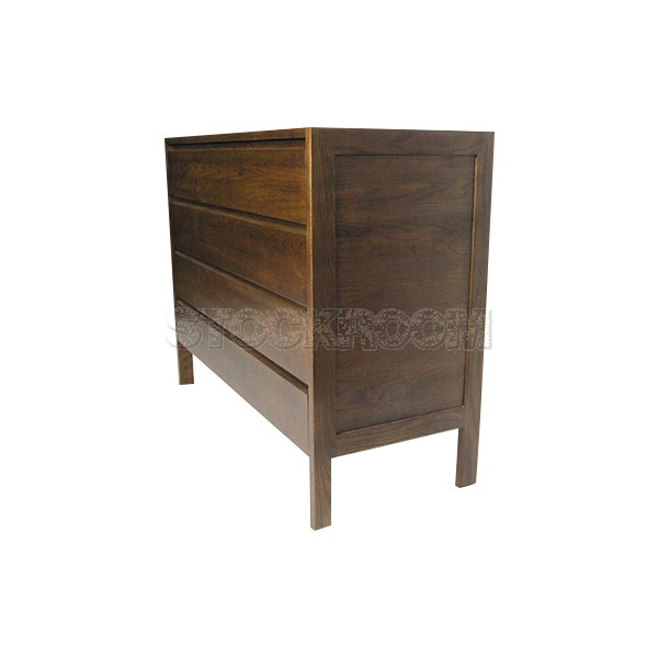 Jess Solid Oak Wood 4 Drawers Chest