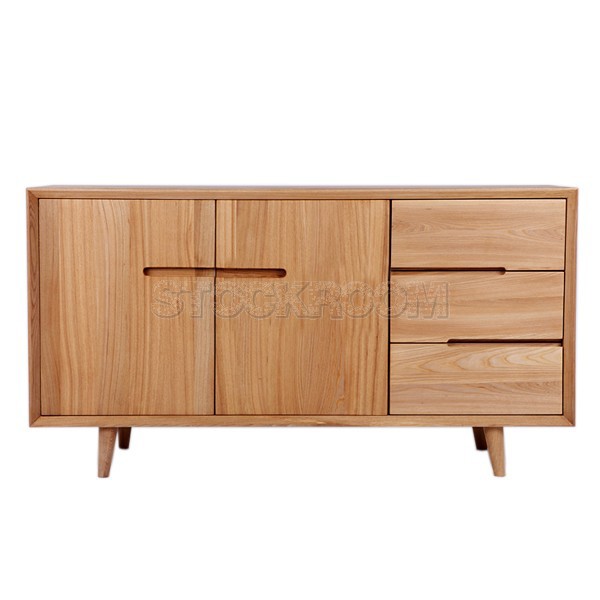 Johnson Solid Oak Wood Sideboard