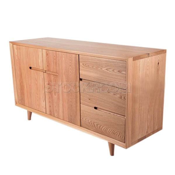 Johnson Solid Oak Wood Sideboard