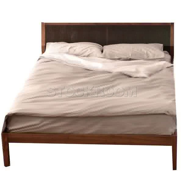 Josey Solid Walnut Wood Bed