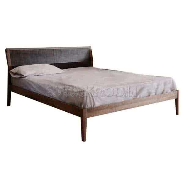 Josey Solid Walnut Wood Bed